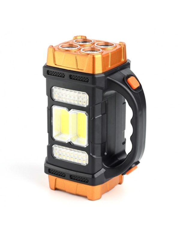 1-13-3.jpeg Lanterna solara Spotlight 38W, acumulator 2400mAh, cu USB si raza lunga de actiune, gold