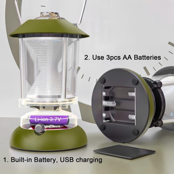1-29-1.jpeg Lampa solara de camping 6602,TYPE-C Port + Mâner. Lumini de camping cu 2 moduri de luminozitate reglabilă rece/caldă pentru iluminat