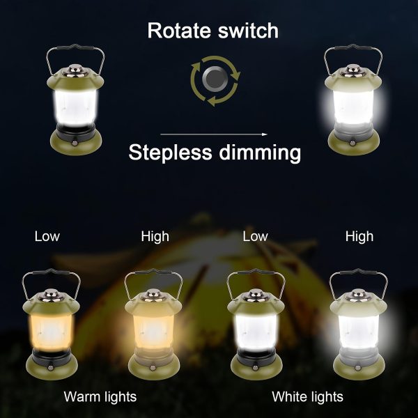 1-29-2.jpeg Lampa solara de camping 6602,TYPE-C Port + Mâner. Lumini de camping cu 2 moduri de luminozitate reglabilă rece/caldă pentru iluminat