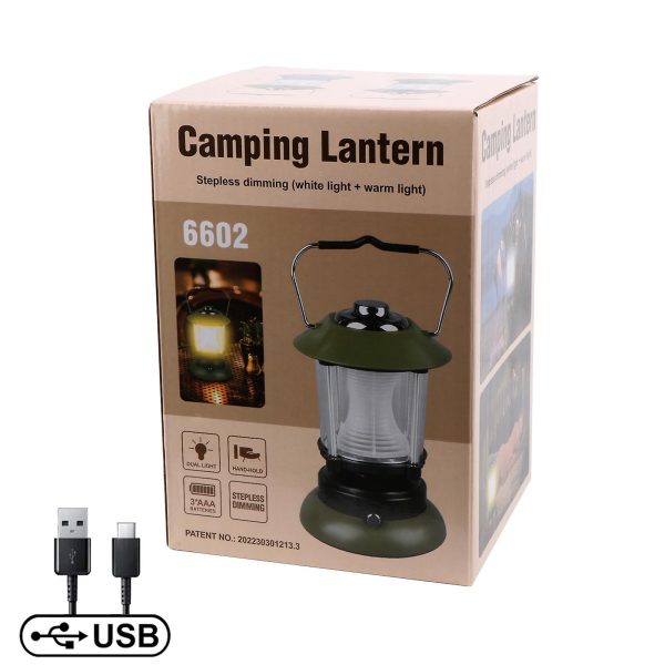 1-29-5.jpeg Lampa solara de camping 6602,TYPE-C Port + Mâner. Lumini de camping cu 2 moduri de luminozitate reglabilă rece/caldă pentru iluminat