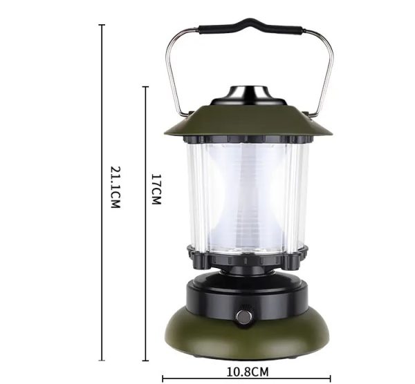 1-29-7.jpeg Lampa solara de camping 6602,TYPE-C Port + Mâner. Lumini de camping cu 2 moduri de luminozitate reglabilă rece/caldă pentru iluminat