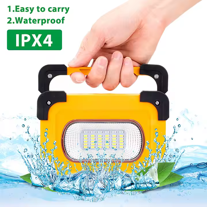 Lampa Solara Portabila, 11000mAh, Power Bank, 100W, 4 Acumulatori 18650 Integrati, incarcare telefon