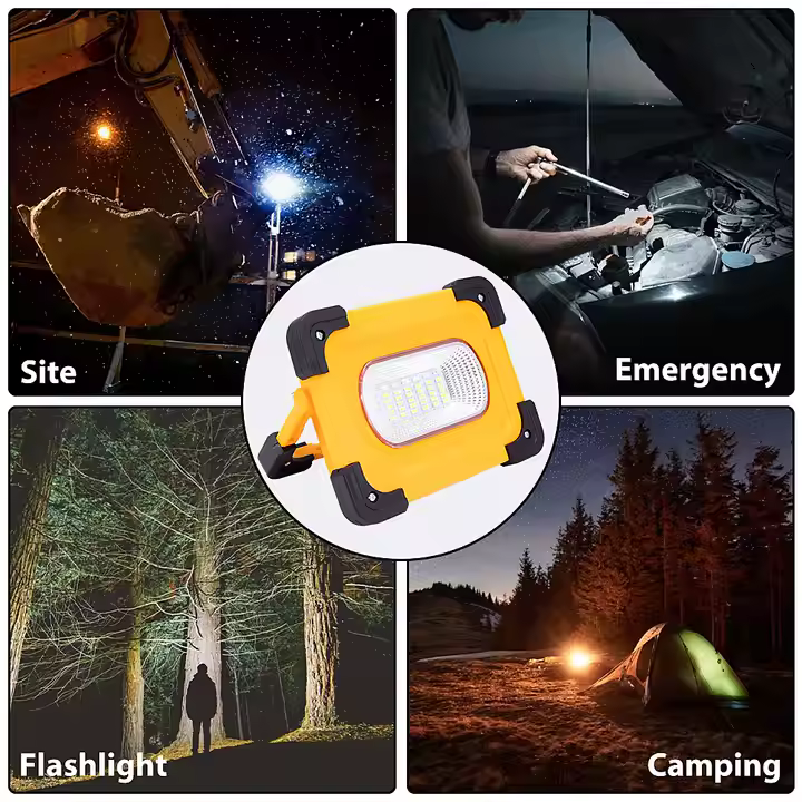 Lampa Solara Portabila, 11000mAh, Power Bank, 100W, 4 Acumulatori 18650 Integrati, incarcare telefon