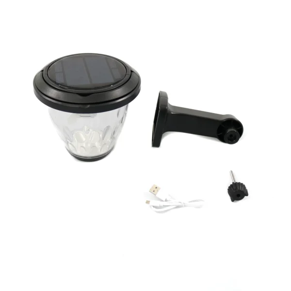 Lampa solara GDPLUS pentru gradina cu LED de perete, senzor de miscare