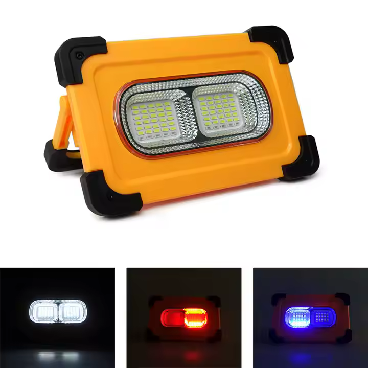 Lampa Solara Portabila, 11000mAh, Power Bank, 80W, 4 Acumulatori 18650 Integrati, incarcare telefon