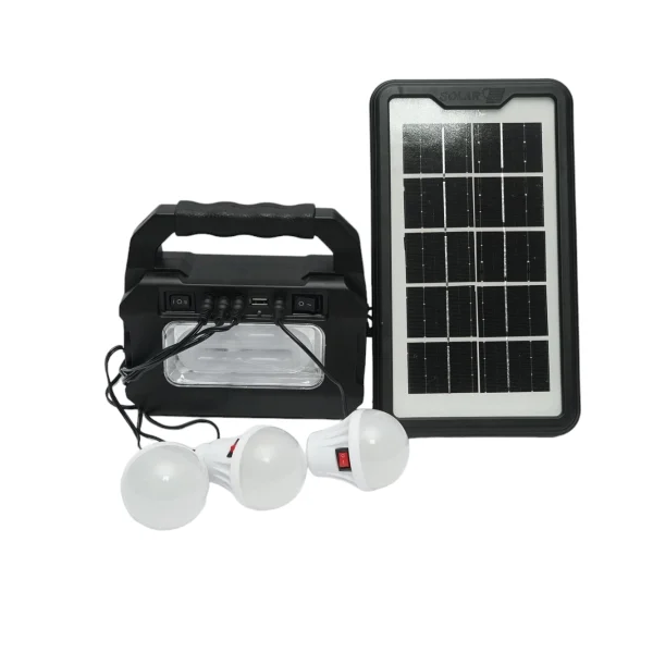 7-3 5 Kit Solar Portabil, 3 Becuri LED, Reincarcare Telefon