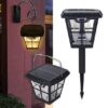 Felinar Solar Versatil cu 3 Moduri de Iluminare LED, Tungsten, RGB, Senzor de Miscare