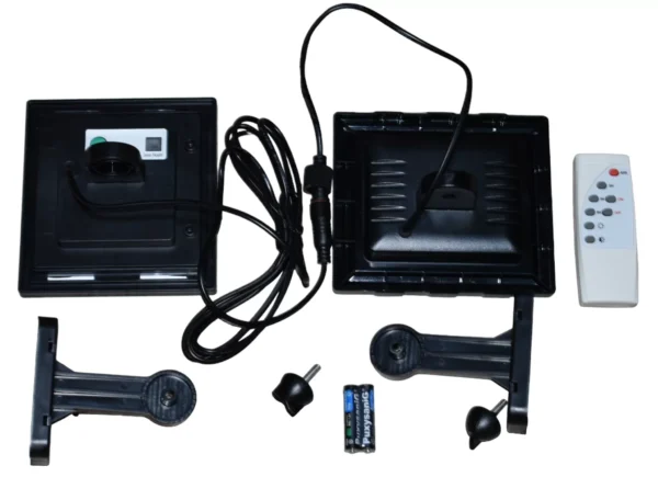 Proiector LED cu panou solar 25W, telecomanda