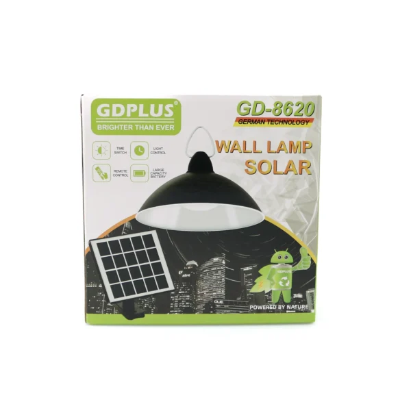 Lampa solara de perete GDPLUS cu telecomanda, senzor, GD-8620