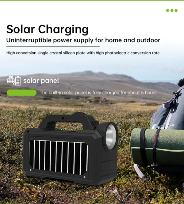H1cb9835791804ff6a7aeb68e19afd464y.jpg_960x960.webp Kit Portabil GD, Panou Solar, 2 Becuri LED, Incarcator, Lanterna, USB