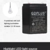 Kit GD-PLUS, Panou Solar, Telecomanda, 3 Becuri LED, Lanterna, USB pentru incarcarea telefonului