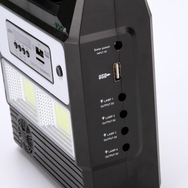 Kit GD-PLUS, Panou Solar, 3 Becuri LED, Incarcator Telefon