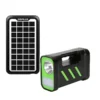 Kit Solar Portabil GD PLUS, Panou Solar, Baterie Reincarcabila, 3 Becuri LED, Lanterna, USB