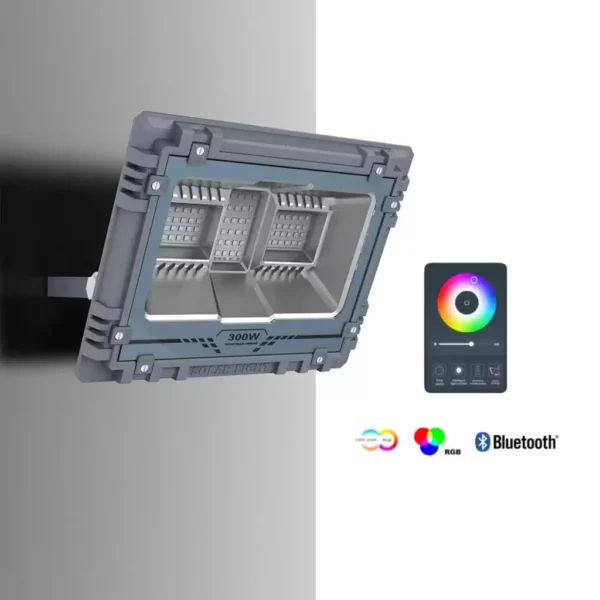 Proiector Solar LED 800W cu Telecomanda, RGB