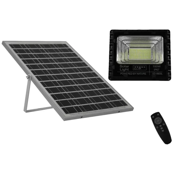 Proiector Solar LED 100W cu Telecomanda