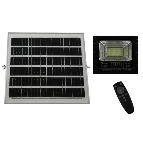 PROIECTOR-LED-SOLAR-60W-GD-8860L-2.webp Proiector Solar LED 60W cu Telecomanda