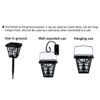 Felinar Solar Versatil cu 3 Moduri de Iluminare LED, Tungsten, RGB, Senzor de Miscare