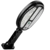 Lampa cu incarcare solara, 100 x LED SMD, senzor de miscare, telecomanda, suport si prindere inclus