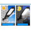 Lampa Solara W 778A, perete, stradala, LED, dreptunghi, senzor de miscare, suport inclus