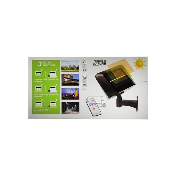 Proiector LED 50W cu incarcare solara, telecomanda
