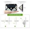 Set 4 Lampi 100 LED cu panou solar, senzor de miscare, prindere pe perete