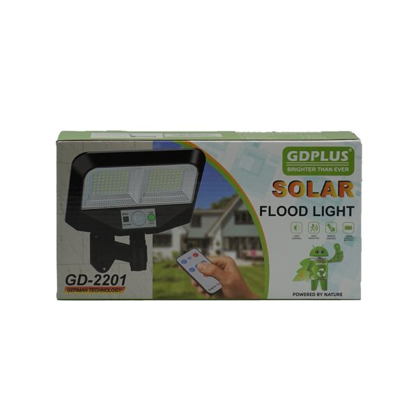 Proiector LED 50W cu incarcare solara, telecomanda