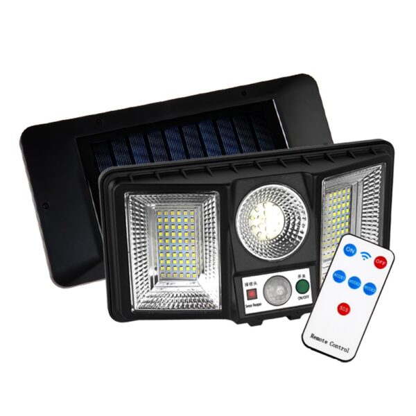 Proiector solar LED Vikaro 2400mAh 2W, senzor, telecomanda