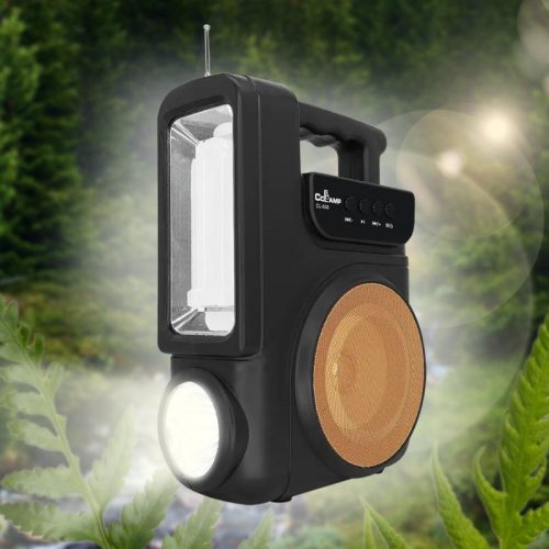 1-66 4 Kit Solar Portabil CCLAMP CL-830 cu Player Bluetooth, Usb, Card TV, Radio FM, Lanterna si 1 Bec Led Extensibil