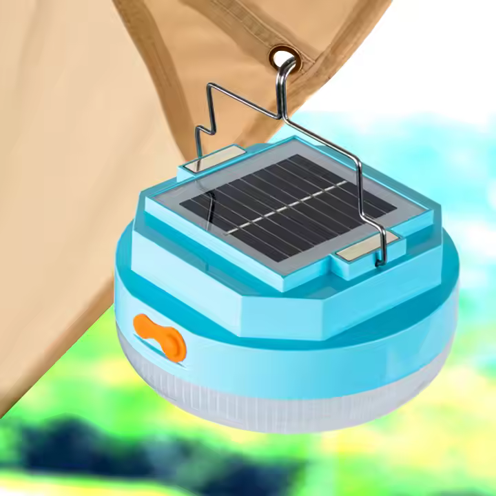 3-19 3 Bec portabil 300W cu incarcare solara si 3 moduri de lumina