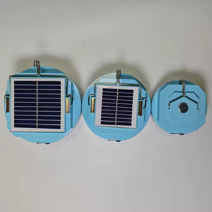 Bec portabil 300W cu incarcare solara si 3 moduri de lumina