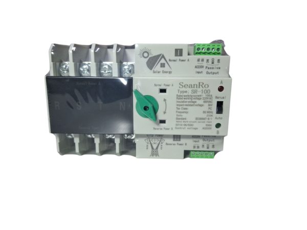 Comutator de transfer automat trifazat pentru 4P, 220V, 100A