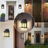 Lampa Solara de Perete LED Tip Felinar, senzor de miscare 5-8 metri, fara fir, 3 moduri de iluminare, protectie IP65, exterior, negru