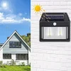 23-25 2 Lampa Solara de Perete, 2 Becuri LED Tip Felinar, senzor de miscare 5-8 metri, fara fir, 3 moduri de iluminare, protectie IP65, exterior, negru